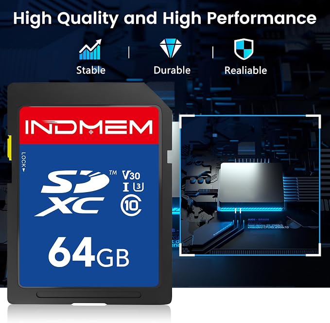 SD Card 64GB 10pack, High Speed up to 90M/S SDXC UHS-I Memory Cards, Full HD & - Image 4