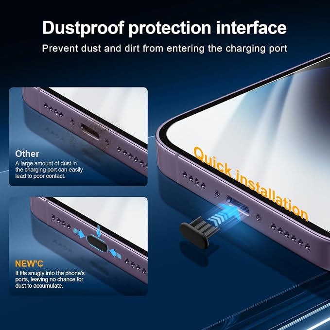 NEW'C 3x for iPhone 14 Pro Max Screen Protector+ 3x Camera Lens Protector - Image 6