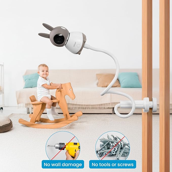ieGeek Baby Monitor Mount Bracket 1T/ 4/5/6T Baby Camera Holder Mount Strong - Image 6