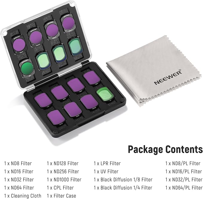NEEWER 16 Pack Filter Set Compatible - Image 9
