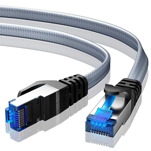 BUSOHE Cat 8 Ethernet Cable 6 ft, Nylon Braided High Speed Heavy Duty Network by BUSOHE