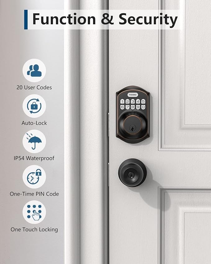 TEEHO TE001 Keyless Entry Door Lock - Image 5