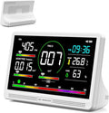 16 in 1 Air Quality Monitor Indoor 7" Display 9 AQI+7 AQI Alerts, Portable Air by Unknown