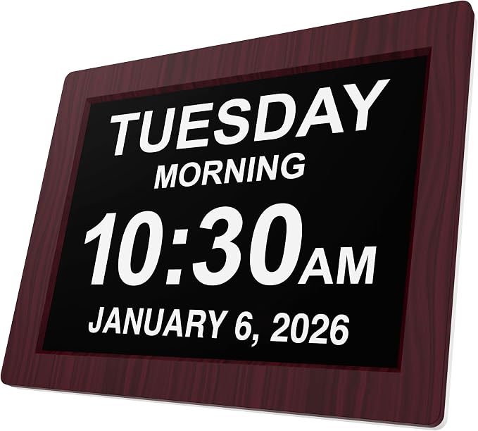 American Lifetime New 2026 Dementia Clock Large Digital Clock by AmericanLifetime