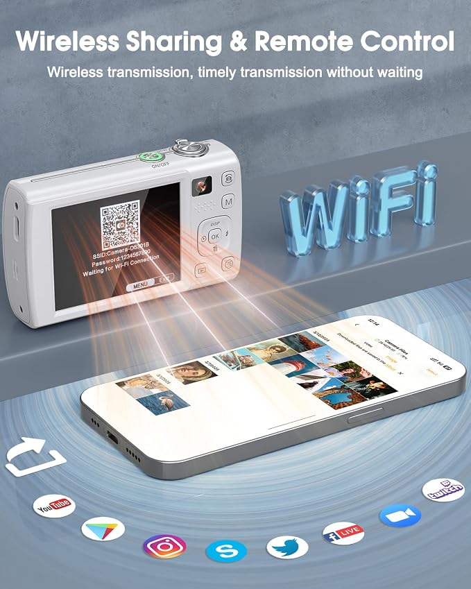 8K Digital Camera for Photography, 88MP WiFi Vlogging Camera for YouTube - Image 4