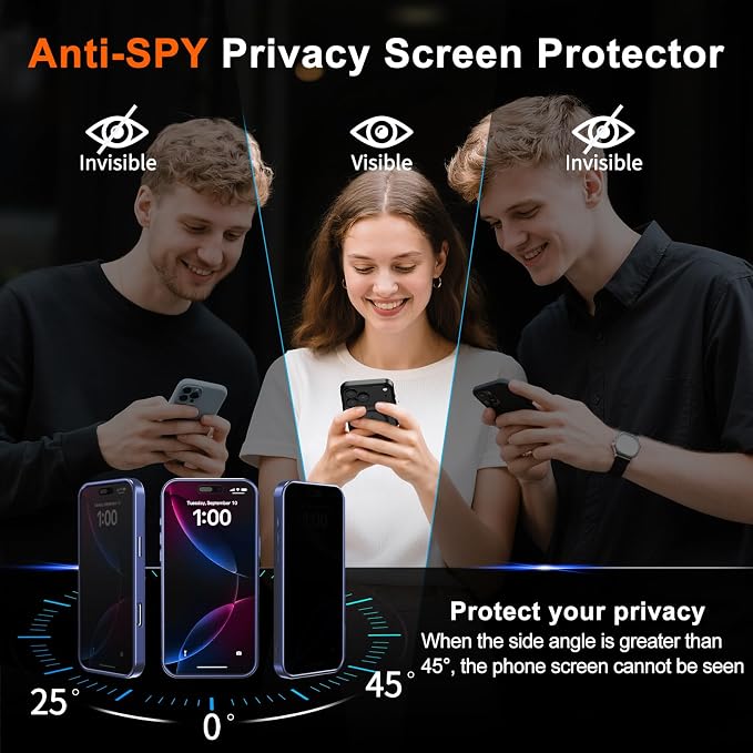 for iPhone 14 Pro Case with Privacy Screen Protector and Camera Protection - Image 7