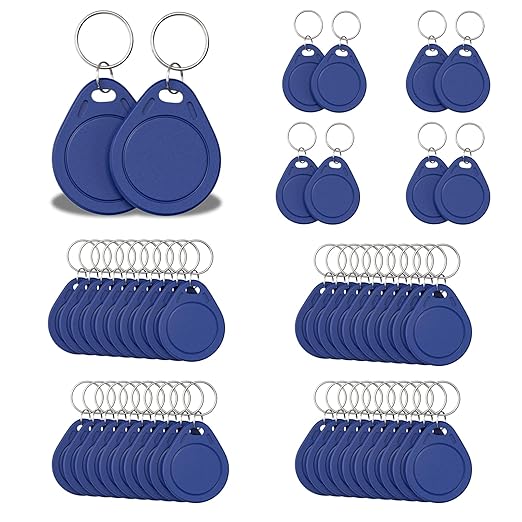 50pcs T5577 RFID Keyfobs 125kHz Writable T5577 Key Tags Proximity ID Card Token by BABIQT
