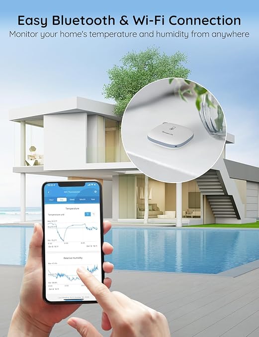 GoveeLife Smart Hygrometer Thermometer, WiFi Temperature Monitor H5179 - Image 2