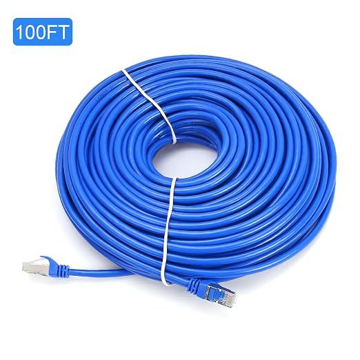 CAT 6 Shielded Ethernet Cable 100 FT, Indoor High-Speed 10Gbps Snagless - Image 7