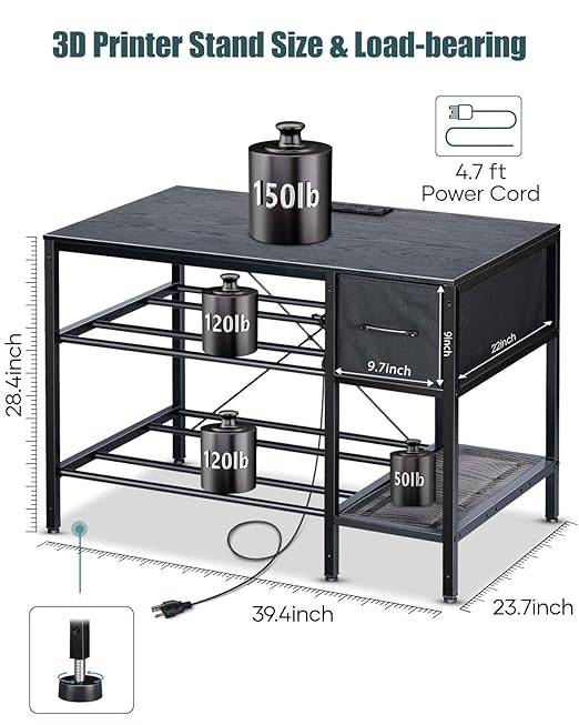 3D Printer Table with Filaments Storage - Image 5