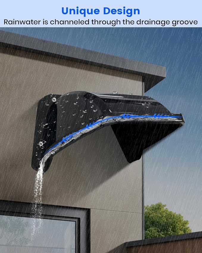 Plastic Universal Security Camera Sun Rain Cover Shield, Weatherproof - Image 4