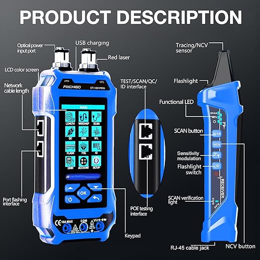11 In 1 Network Cable Tester - Image 7