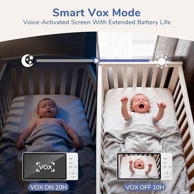 2026 1080P No WiFi Video Baby Monitor, HD Night Vision, Two-Way Talk, - Image 6