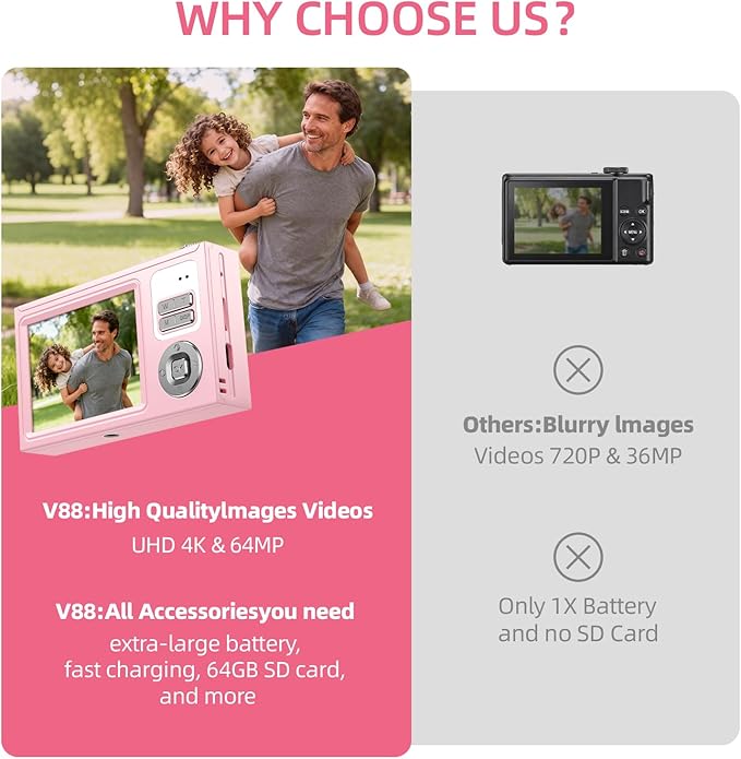 Digital Camera for Kids & Beginners, 4K Digital Camera - Image 6