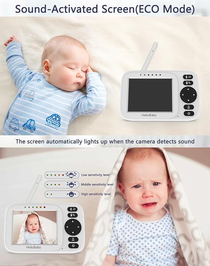 HelloBaby Monitor No WiFi Video Baby Monitor - Image 5