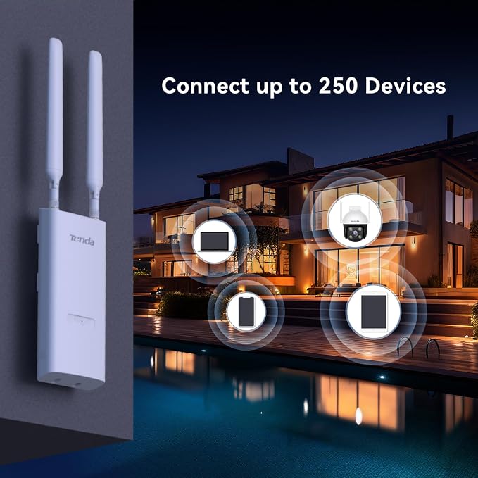 Tenda AC1200 Outdoor WiFi Access Point | Dual-Band Gigabit Wireless AP - Image 3