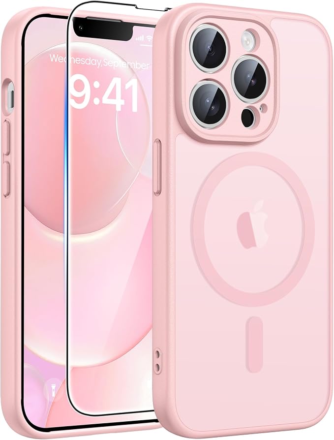 FNTCASE for iPhone 13 Pro Case: Magnetic Translucent Matte Slim Cases by FNTCASE