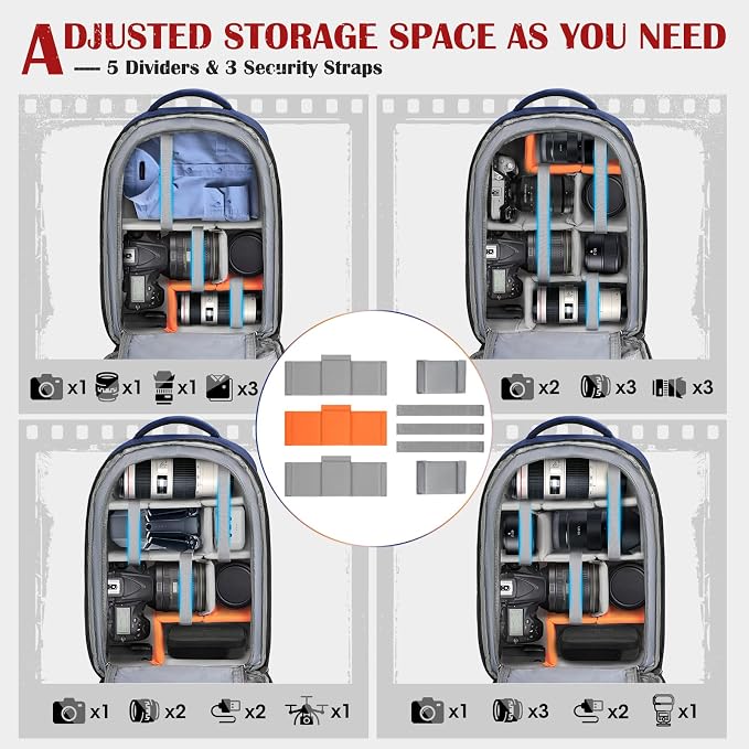 SDYSM Camera Backpack, Large Camera Bag - Image 3