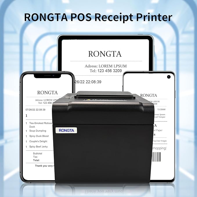 Rongta POS Receipt Printer, 80mm Thermal Printer, Restaurant Kitchen Printer - Image 5