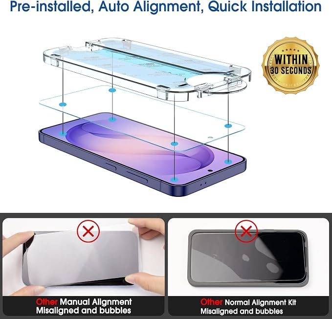 amFilm Auto-Alignment OneTouch for Samsung Galaxy S26 Ultra 6.9" Screen - Image 3