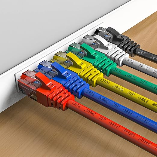 Cat6 Patch Cables 0.5 Foot, Cat 6 Ethernet Cable, 24AWG CCA Cord, UTP Network - Image 2