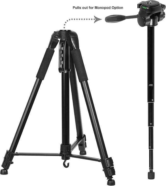 Ravelli APLT6M 72" Light Weight Aluminum Tripod/Monopod, - Image 5