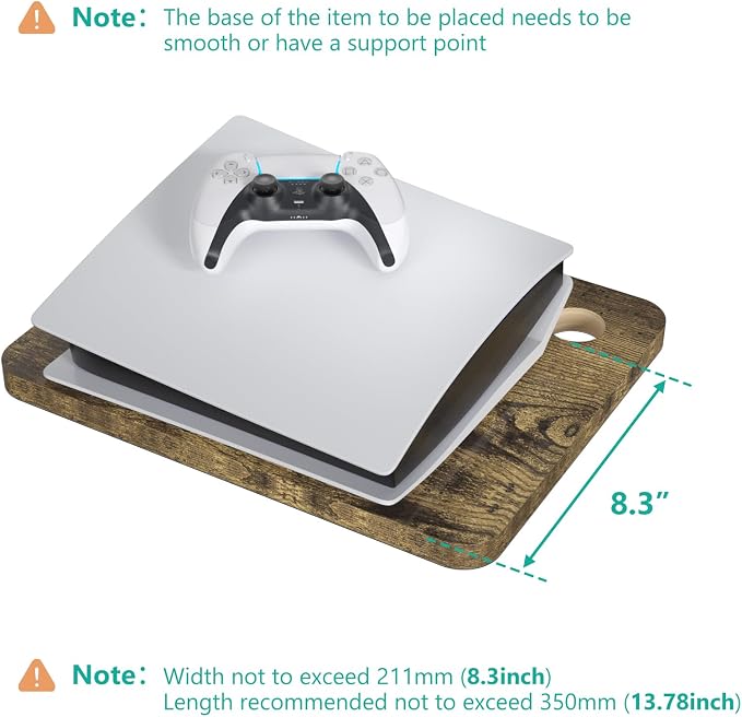 WALI Floating TV Shelf, 2 Tier Projector Shelf - Image 8