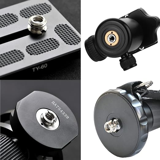 8PCS 1/4 Inch to 3/8 Inch Male Camera Screw Mount Adapter, Tripod Screw Adapter - Image 6