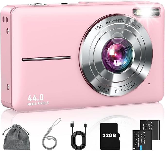 Lecran Digital Camera, FHD 1080P Point and Shoot Camera by HOME