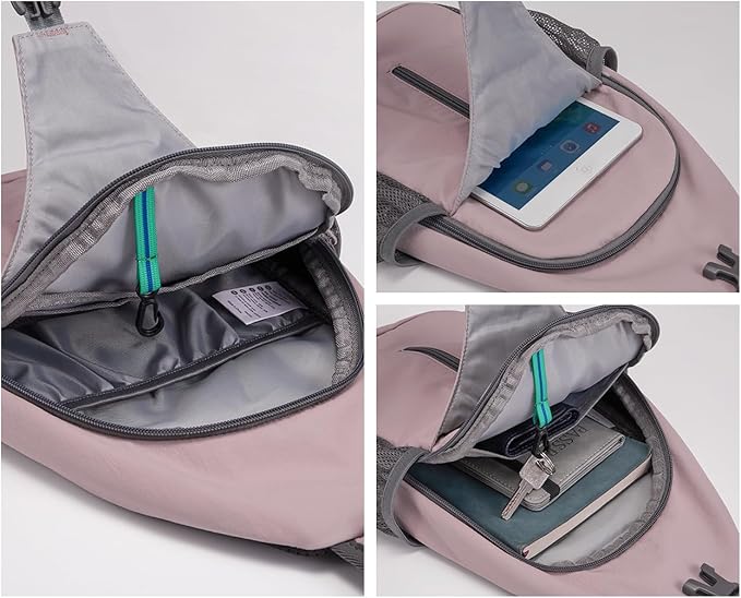 WATERFLY Crossbody Sling Backpack Sling Bag Travel Hiking Chest Bag Daypack - Image 6