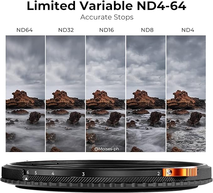 K&F CONCEPT 40.5mm ND4-64 ND Lens Filter Variable & CPL Polarizers Filter 2-in-1 - Image 4