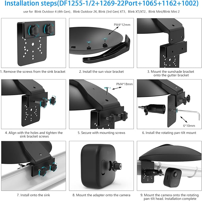 HOLACA Universal Gutter Mount and Sun Rain Shade Cover - Image 6