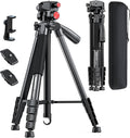 CAMBOFOTO 72" Camera Tripod, Professional Aluminum Tripod Stand by CAMBOFOTO