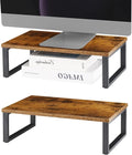 Monitor Stand Riser 2 Pack Laptop Stand Riser Holder Wood Computer Stands by NORCEESAN