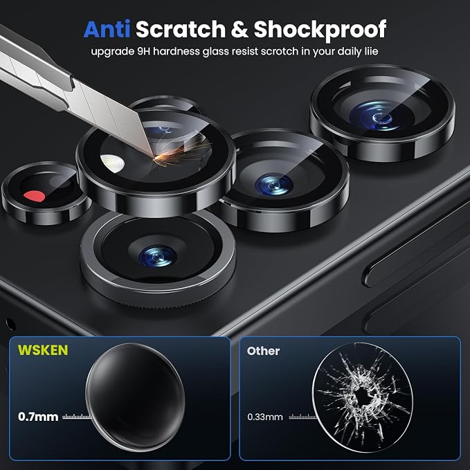 WSKEN for Samsung Galaxy S25 Ultra Camera Lens Protector - Image 3