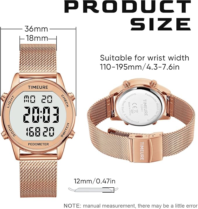 Women's Step Counter Pedometer Watch - Image 6