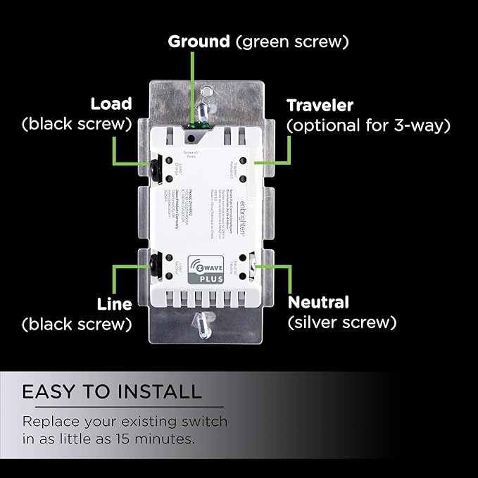 Enbrighten Z-Wave Plus Fan Control, Works - Image 4