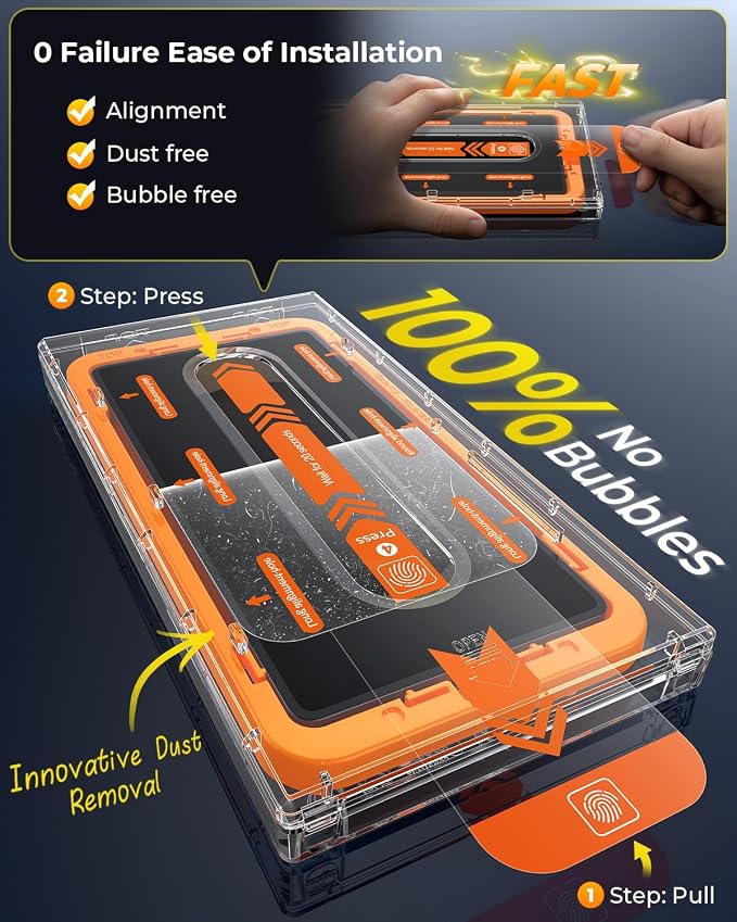 MRGLAS 2+2 Packs for Samsung Galaxy S24 Ultra Privacy Screen Protector 6.8'' - Image 2