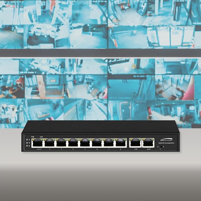 Speco P8S10G 10-Port Gigabit Network Switch - Image 5