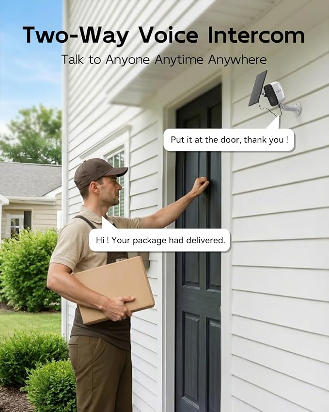 2K 5G Solar Security Cameras Wireless Outdoor 2-Pack, Wireless Cameras - Image 5