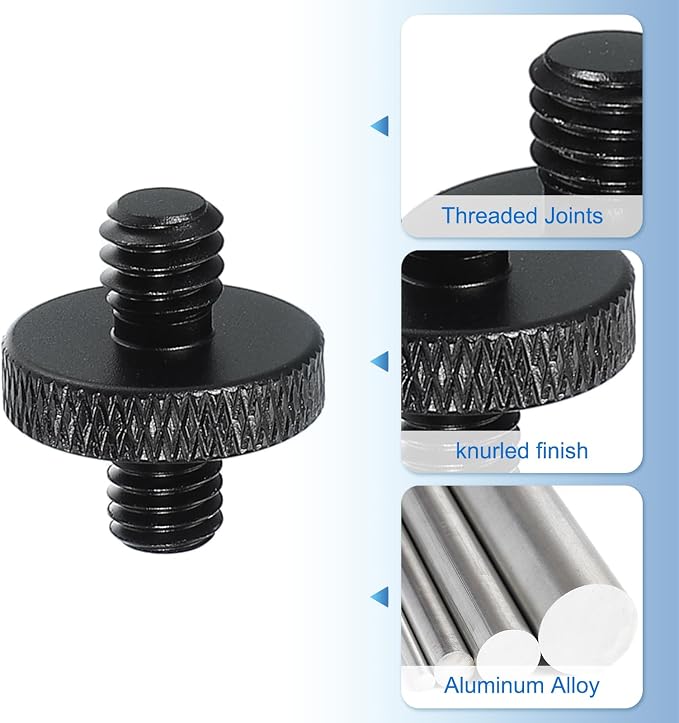 PATIKIL Tripod Screw Adapter 1/4" Male to M6 Male, 18 mm - Image 3