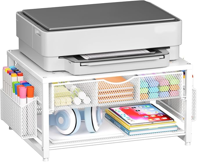 Marbrasse Metal Printer Stand for Desk by Marbrasse
