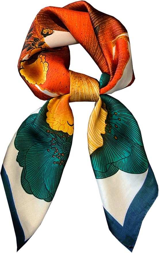Silky Scarf for Women Lightweight Satin Bandanas Neck Hair Wrap For Sleeping by OnllhNiceScarfForWomen
