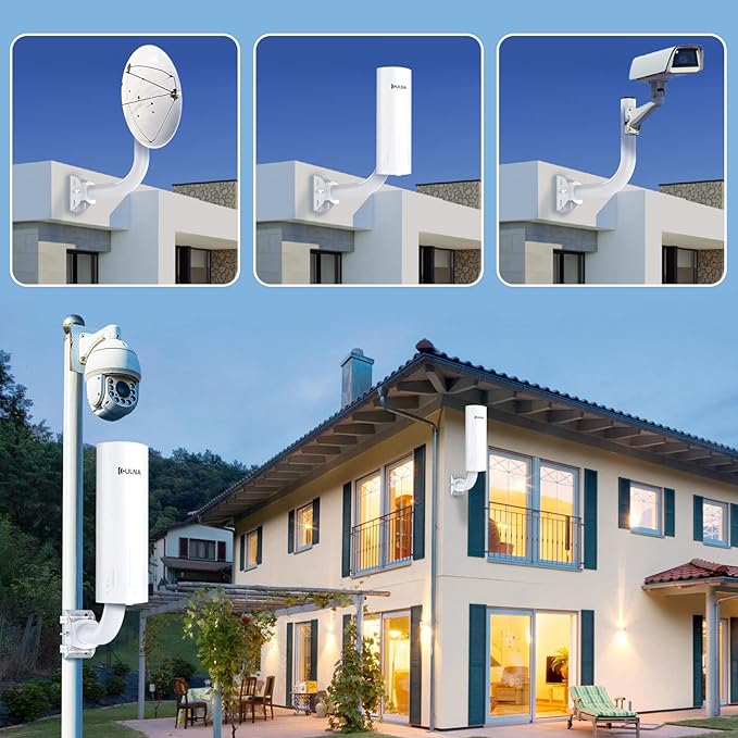 Universal Wireless Bridge Bracket Mount, ULNA Pole and Wall-Mounted Mount - Image 6