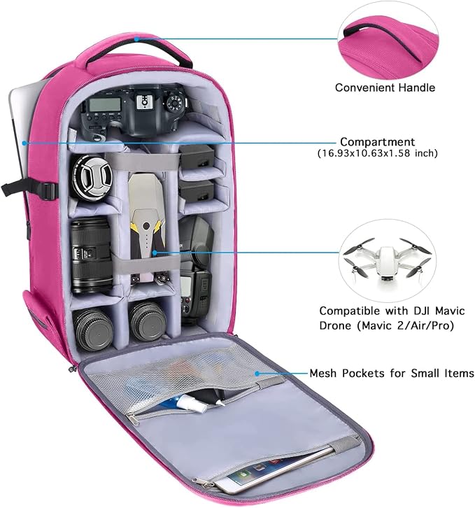 MOSISO Camera Backpack, DSLR/SLR/Mirrorless Photography Camera Bag 15-16 inch - Image 2