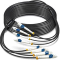 5 Meters 4 Core Industrial TPU LC to LC Outdoor Armored Fiber Optic Cable by YUTIANHOME