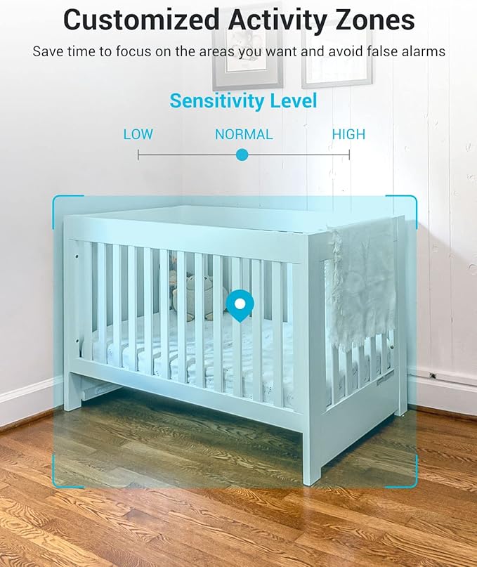 blurams Security Camera 2K, Baby Monitor Dog Camera 360-degree - Image 4