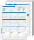 2025 Attendance Calendar Card Stock Paper – Great Employee Work Tracker | by SSuperfinePrinting