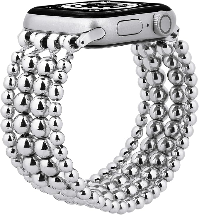 MOFREE Band Compatible with Apple Watch 38mm 40mm 41mm Beaded Bracelet Women by MOFREESpecialGiftsforHer