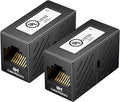 Cable Matters 2-Pack 10Gbps Cat 6 Ethernet Coupler in Black, Compatible by CableMatters